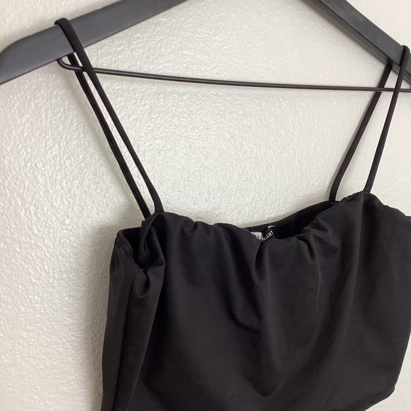 NEW Fashion Nova | Day & Night Black Cropped Cami Tank - Picture 2 of 5